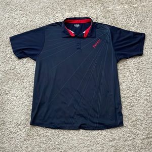 EUC Men’s And1 Navy Blue/Red Short Sleeve Polo Size XL
